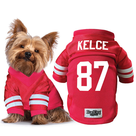 Kelce Football Jersey for Dogs - Chiefs Pet Apparel